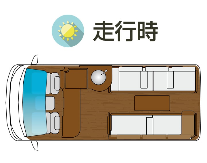 Siesta Litera展開図(走行時)